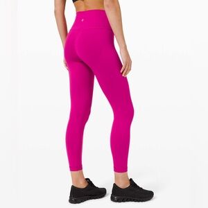 Lululemon Wunder Train High-Rise Tight 25" Ripened Raspberry